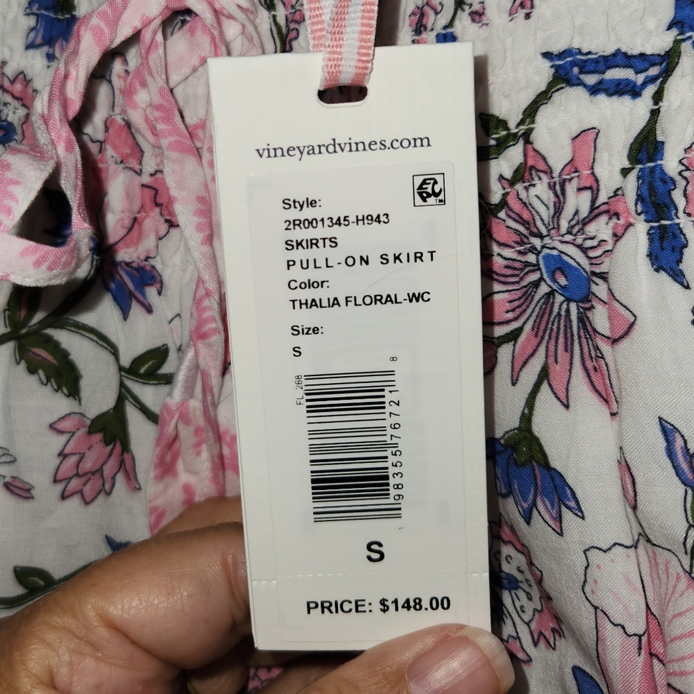 Vineyard Vines Nellie Smocked Mini Tiered Ruffled Thalia Floral 4/6 - Picture 3 of 7
